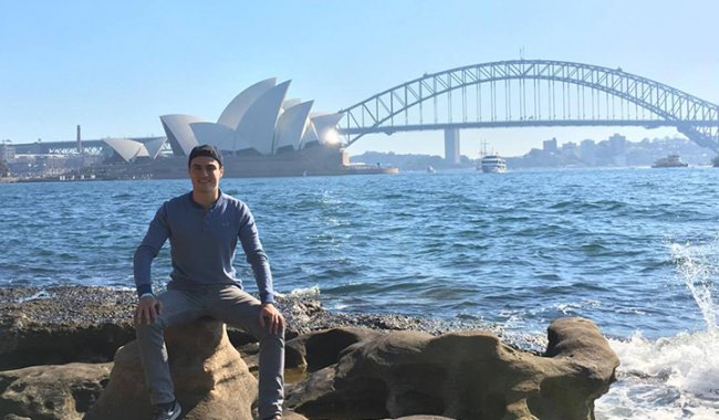 Tristan Pereira, étudiant à l'ESILV, en double diplôme à l'UTS en Australie
